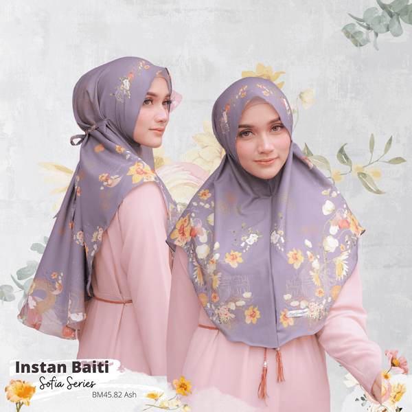 Hijab Instan Baiti Sofia - BM45.82 Ash