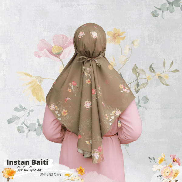 Hijab Instan Baiti Sofia - BM45.83 Olive