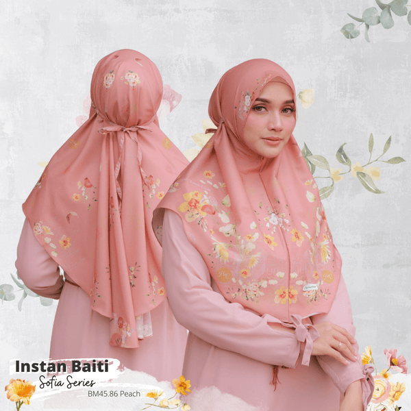 Hijab Instan Baiti Sofia - BM45.86 Peach