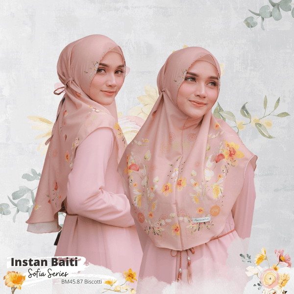 Hijab Instan Baiti Sofia - BM45.87 Biscotti