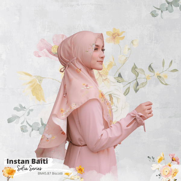 Hijab Instan Baiti Sofia - BM45.87 Biscotti