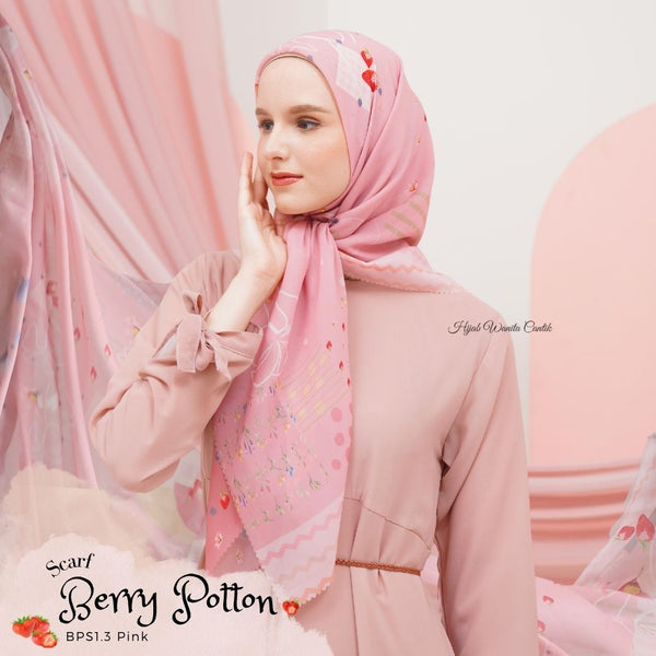 Berry Scarf Polycotton - BPS1.3 Pink