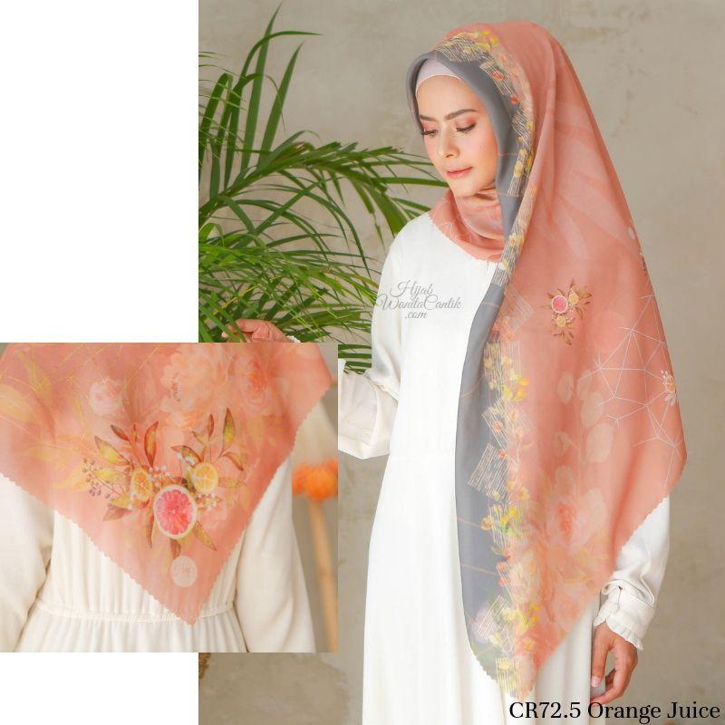 Segiempat Citrus Scarf - CR72.5 Orange Juice