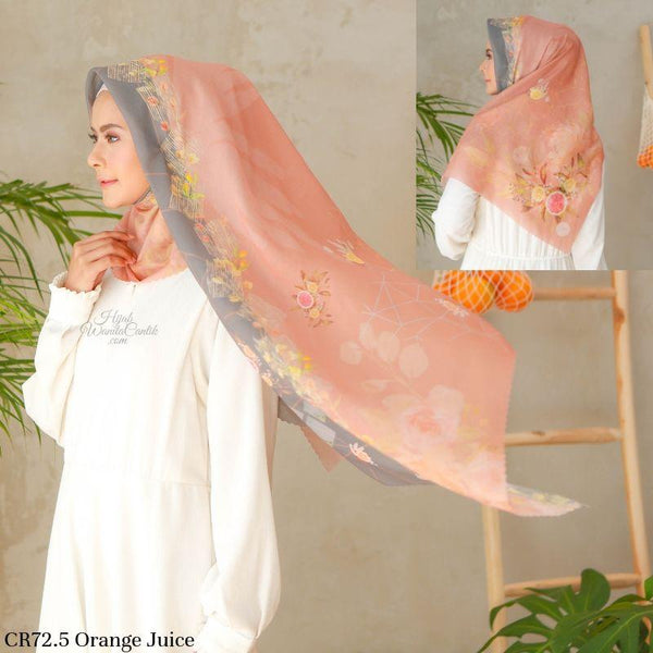 Segiempat Citrus Scarf - CR72.5 Orange Juice