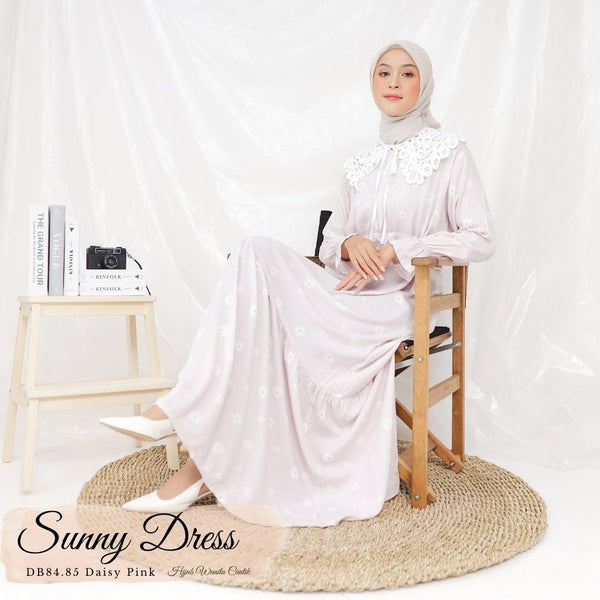 Sunny Dress - DB84.85 Daisy Pink