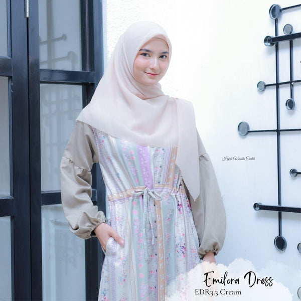 [ READY STOCK ] Emilora Dress - EDR3.3 Cream
