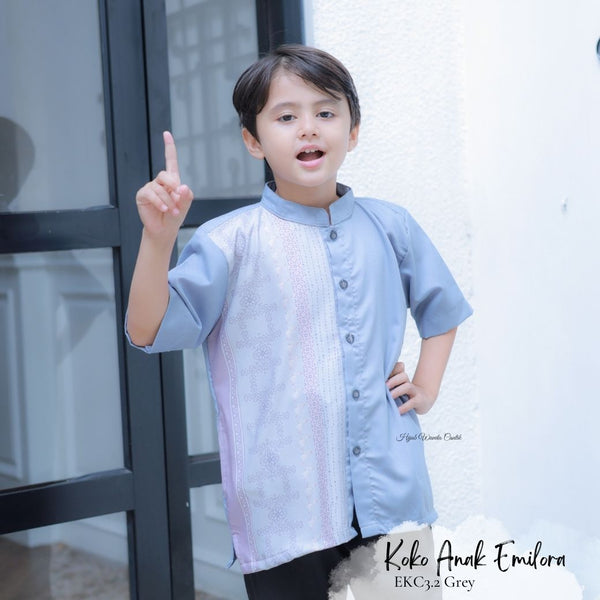 [ READY STOCK ] CLEARANCE SALE Koko Anak Emilora Series - EKC3.2 Grey