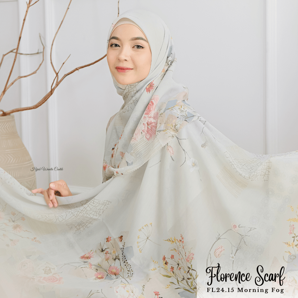 [ BUY 3 GET 1 FREE HIJAB ] Florence Scarf - FL24.15 Morning Fog