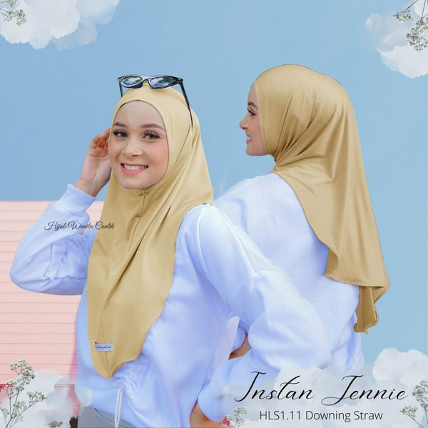 Instan Jennie Sporty Hijab - HLS1.11 Downing Straw