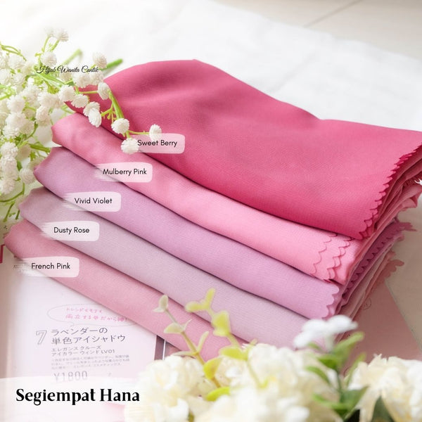 Segiempat Hana - LP85.15 Mulberry Pink