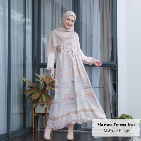 [ READY STOCK ] Marwa Dress - MW34.2 Beige