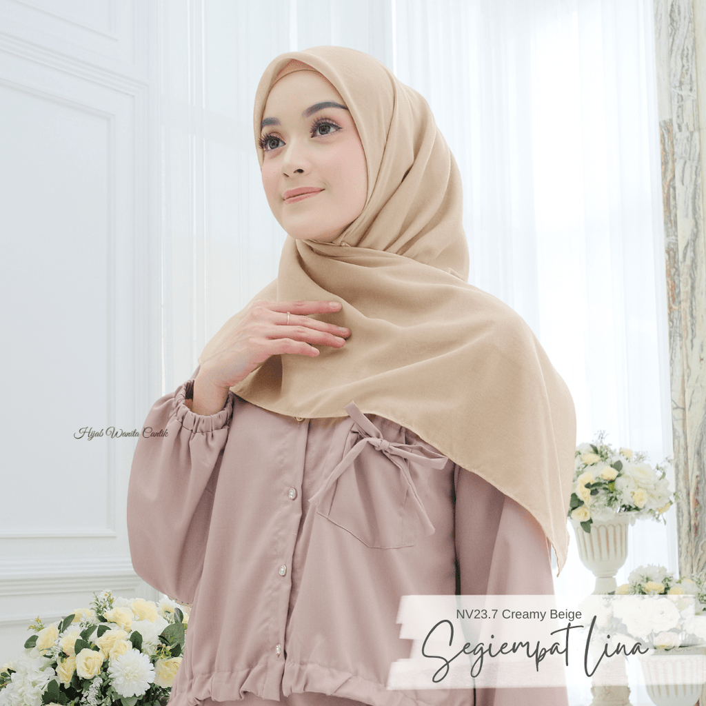 Segiempat Lina Voal - NV23.7 Creamy Beige