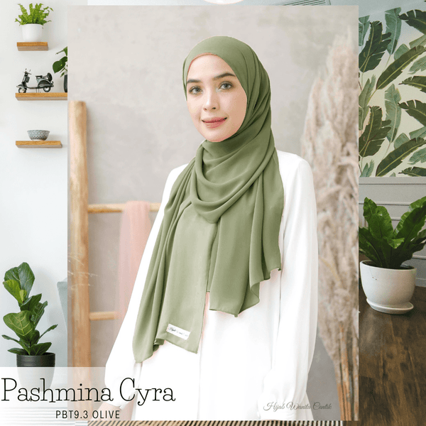 [ BUY 330K Extra 2 Hadiah ] Pashmina Cyra - PBT9.3 Olive
