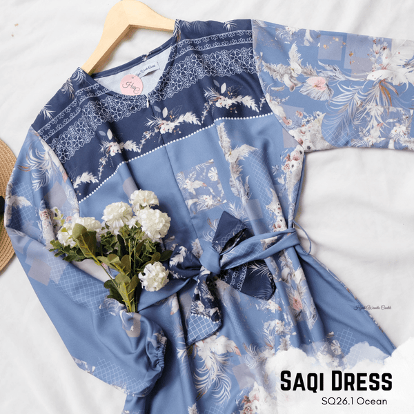 [ READY STOCK ] Saqi Dress - SQ26.1 Ocean