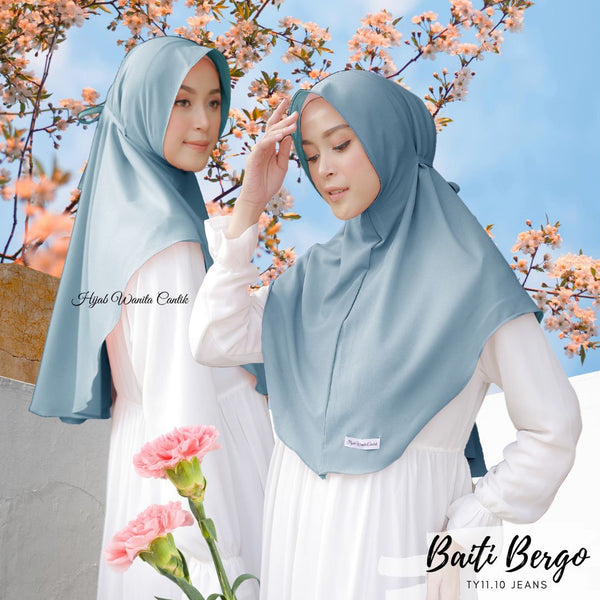 Hijab Instan Baiti Bergo - TY11.10 Jeans