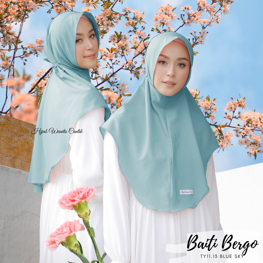 Hijab Instan Baiti Bergo - TY11.13 Blue Sky