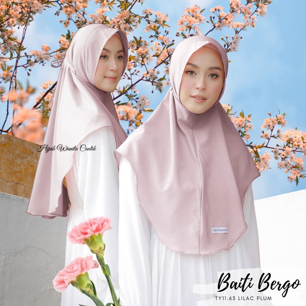 Hijab Instan Baiti Bergo -   TY11.63 Lilac Plum