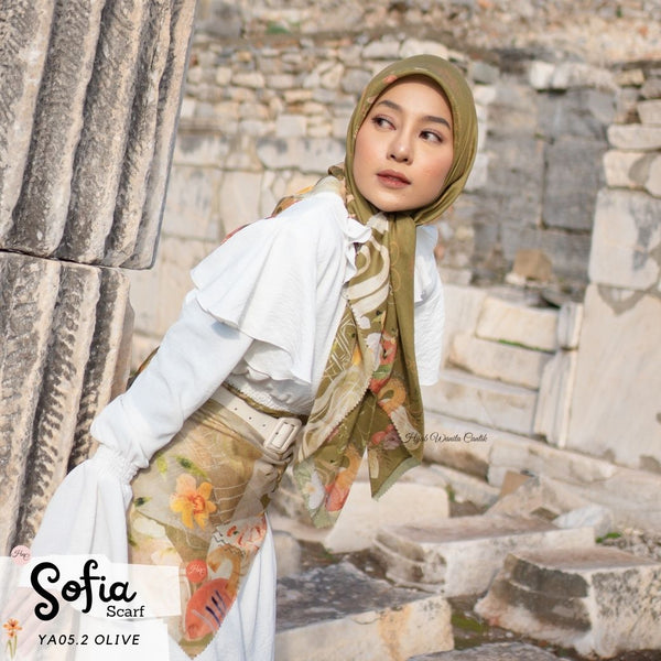 Sofia Scarf -  YA05.2 Olive