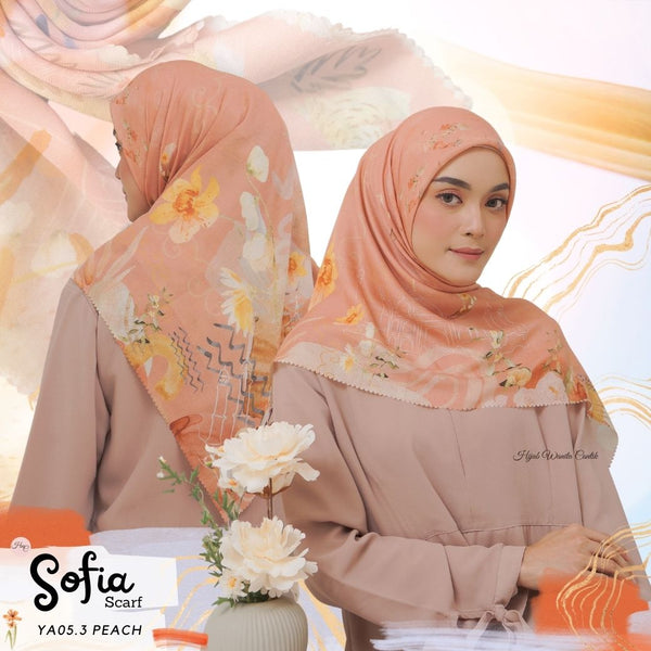 Sofia Scarf -  YA05.3 Peach
